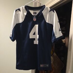 Authentic Nike NFL Youth Cowboys Jersey.  Dark Blue and White